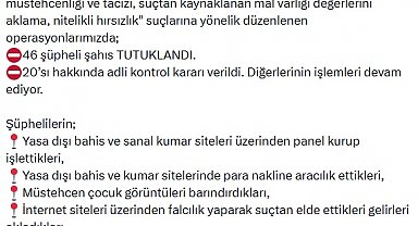 17 il merkezli siber suç operasyonları; 179 gözaltı