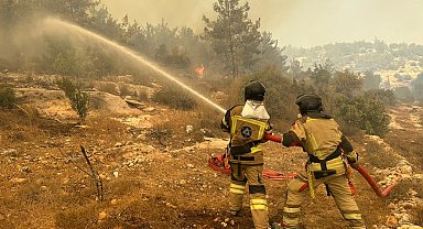 Akkuyu NGS İtfaiye Birimi, yangın söndürme çalışmalarına destek verdi