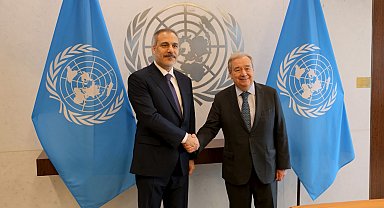Bakan Fidan, BM Genel Sekreteri Guterres ile bir araya geldi