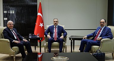 Bakan Fidan, MİT Başkanı Kalın ve Bakan Güler ile görüştü