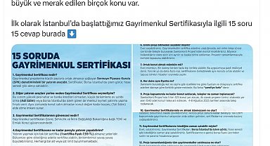 Bakan Kurum, 'Gayrimenkul Sertifikası'na ilişkin merak edilen 15 sorunun yanıtını paylaştı