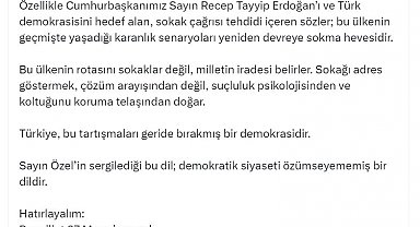 Bakan Tekin: Özel'in açıklamaları, doğrudan hukuk dışı