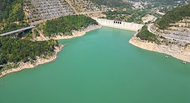 Bartın'da kuraklık nedeniyle barajlardaki su seviyesi düştü, ırmak kurudu