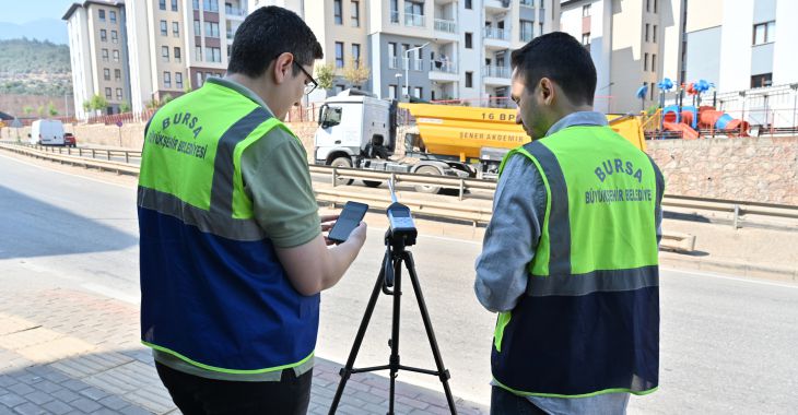 Bursa’da çevresel gürültü ölçümü yapıldı
