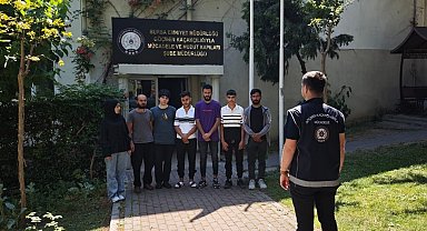 Bursa'da 7 kaçak göçmen ve 1 organizatör yakalandı