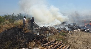 Bursa'da çalılık yangını, 1 saatte söndürüldü