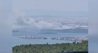 Bursa'da sazlık yangını