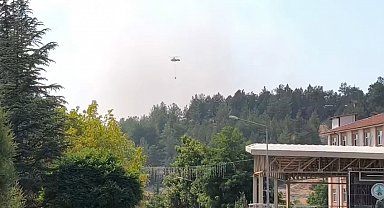 Bursa'da yanan ormanlar dronla görüntülendi; soğutma çalışmaları sürüyor