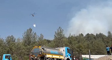 Bursa'da yanan ormanlar dronla görüntülendi; soğutma çalışmaları sürüyor