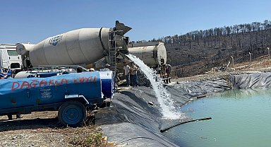 Bursa'daki orman yangını 4'üncü gününde; yanan alanlar dronla görüntülendi