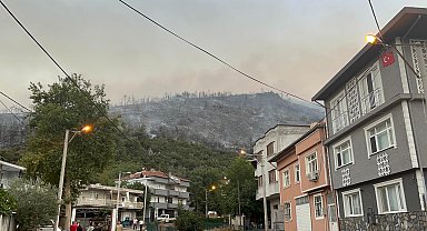 Bursa'daki yangın bölgesi dronla görüntülendi; tahliye edilen mahallelere dönüş başladı