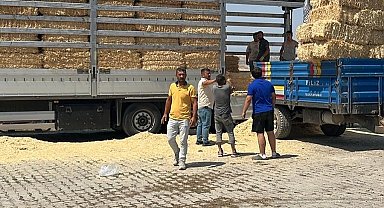 Çankırılı çiftçilerden, Karabüklü hayvan sahiplerine saman yardımı