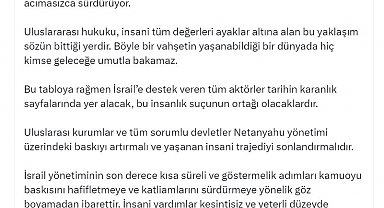 Cevdet Yılmaz: Devletler Netanyahu yönetimi üzerindeki baskıyı artırmalı