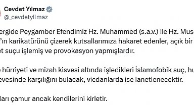 Cevdet Yılmaz: İslamofobik suç, hukuk çerçevesinde karşılığını bulacak
