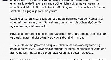 Cevdet Yılmaz: İsrail'in saldırıları, bölgemizin istikrarına yönelik açık bir tehdittir