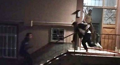 Çorum'da 5 katlı binada yangın paniği