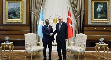 Cumhurbaşkanı Erdoğan, Somali Cumhurbaşkanı Mahmud ile bir araya geldi