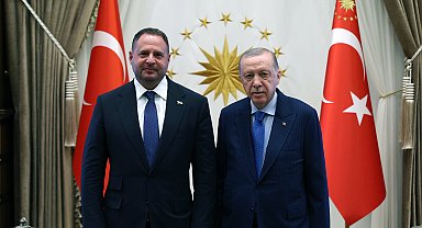 Cumhurbaşkanı Erdoğan, Ukrayna Devlet Başkanlığı Ofisi Başkanı Yermak'ı kabul etti