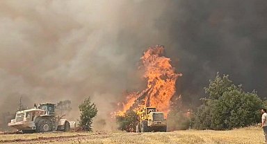 Denizli'de maki yangını