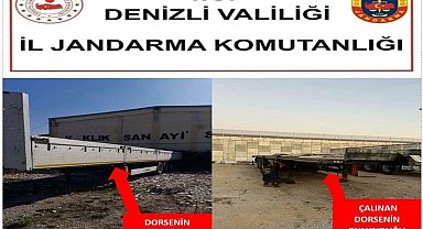 Denizli'den çalınan TIR dorsesi Konya'da bulundu; 1 tutuklama