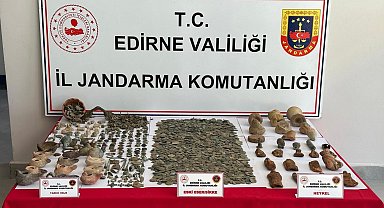 Edirne'de 4 bin 564 parça tarihi eser ele geçirildi
