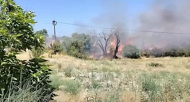 Elazığ'da örtü yangını