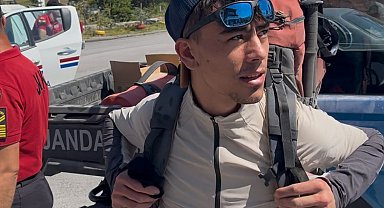 Erciyes'te mahsur kalan dağcı kurtarıldı