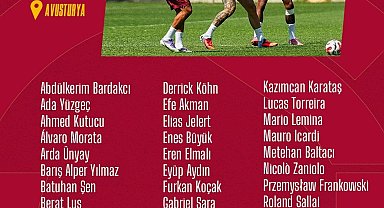 Galatasaray'ın kamp kadrosu belli oldu