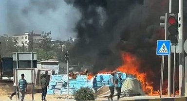 Gaziantep'te inşaat alanında çıkan yangın söndürüldü