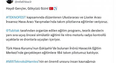 Genç pilotlara TEKNOFEST'te İHA eğitimi