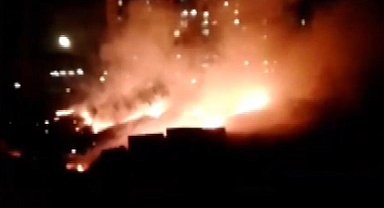 İstanbul - Esenyurt'ta inşaat alanında çıkan yangın söndürüldü