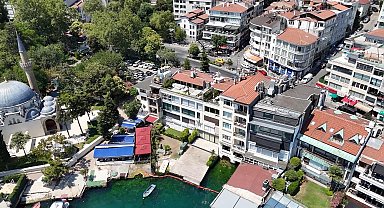 İstanbul - İstanbul Boğazı'ndaki kaçak yapıların yıkımının yapılacağı bölge havadan görüntülendi