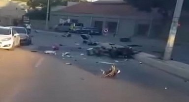 İstanbul- Kadıköy'de motosiklet aydınlatma direğine çarptı: 2 yaralı