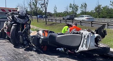 İstanbul -Kağıthane'de iki motosiklet çarpıştı: 4 yaralı