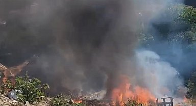 İstanbul- Sarıyer'de çöp tutuşturulurken çıkan yangın ormanlık alana sıçradı