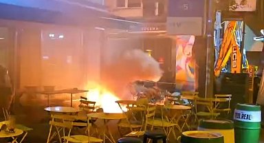 İstanbul-Sarıyer'de kazı çalışması sırasında elektrik kabloları koptu