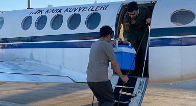 Kalp grefti, Kara Kuvvetleri'ne ait uçakla İstanbul'a ulaştırıldı