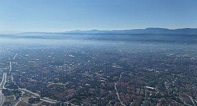 Karabük yangınlarının dumanı Bolu'da gökyüzünü kapladı