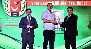 Kayseri Gazeteciler Cemiyeti'nden DHA'ya 3 ödül