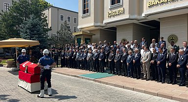 Kazada ölen Mülkiye Başmüfettişi Karaömeroğlu için İçişleri Bakanlığı'nda tören