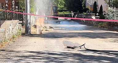 Kazı sırasında doğal gaz hattı borusunda patlama oldu; 3 işçi yaralı