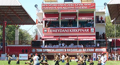 Kırkpınar güreşleri, minik boy pehlivanların müsabakaları ile başladı