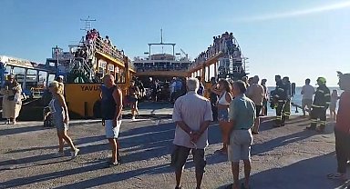 Marmara Adası açıklarında feribotta yangın çıktı