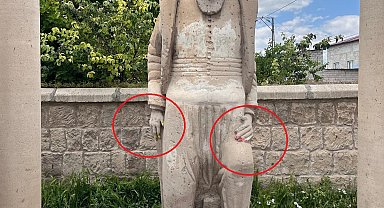 Mimar Sinan'ın doğup büyüdüğü mahallede heykeline zarar verildi