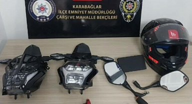 Motosiklet hırsızı suçüstü yakalandı