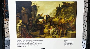 Orta Çağ ressamlarının tuvale aktardığı Lystra eserleri sergiye çıktı