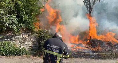 Otluk alanda çıkan yangın büyümeden söndürüldü