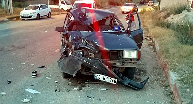 Otomobille çarpışan motosikletin sürücüsü Kasım Efe öldü