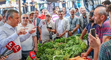 Özgür Özel, Ankara'da pazar esnafıyla bir araya geldi
