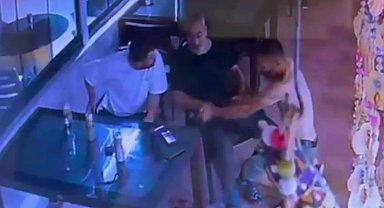 Polisin birlikte oturduğu kişi tarafından vurulduğu olayın görüntüleri ortaya çıktı